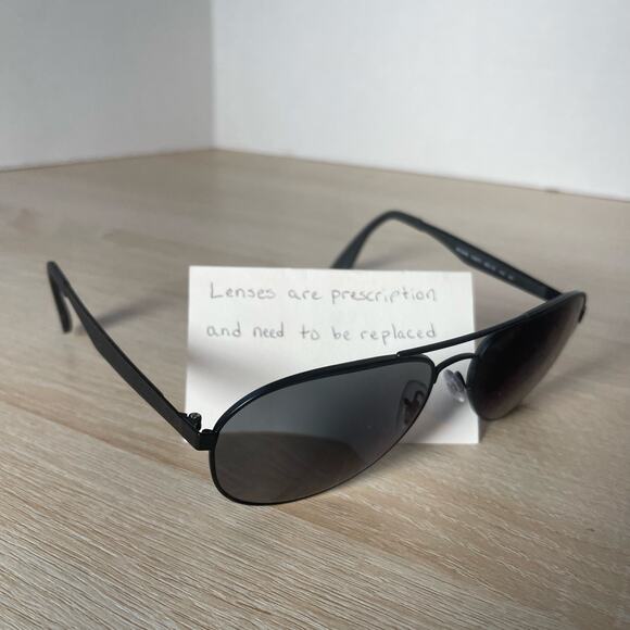 Ray-Ban RB3549 006/71 Black Aviator Sunglasses 58-16-145 FRAMES Excellent Cond - Picture 1 of 8